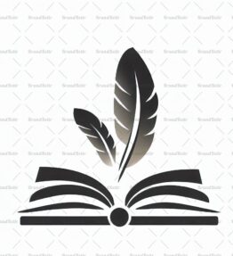 Offenes Buch und Feder